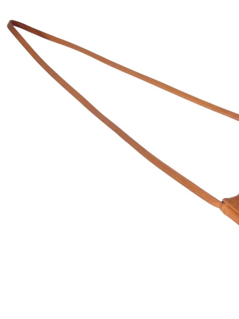 JULIA DUREN $150 Vintage Tan Leather Crossbody Bag - Made in USA - Picture 6 of 9